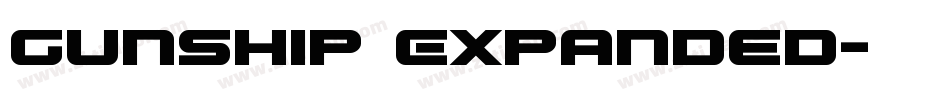 Gunship Expanded字体转换